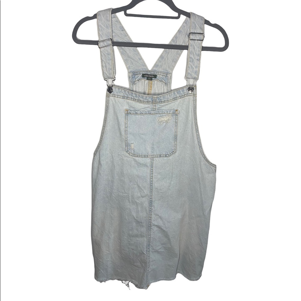 Wild Fable Light Wash Denim Overall Dress